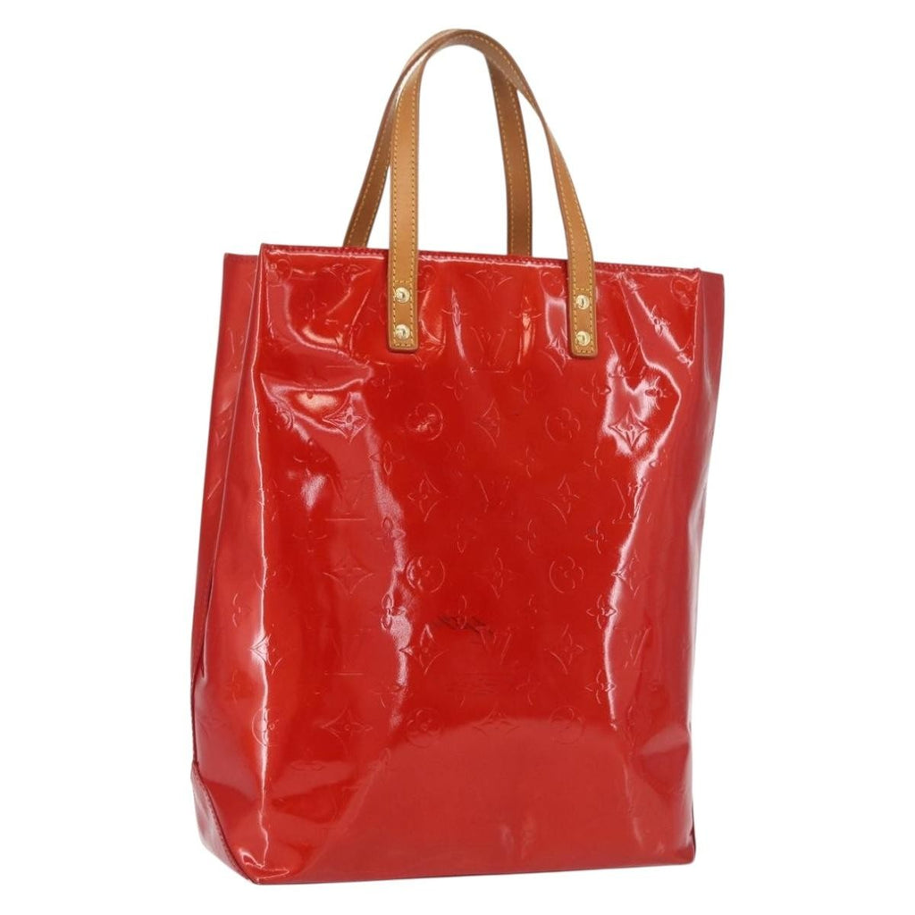 Louis Vuitton Reade Handbag Monogram Vernis Red Patent_Leather Handbag