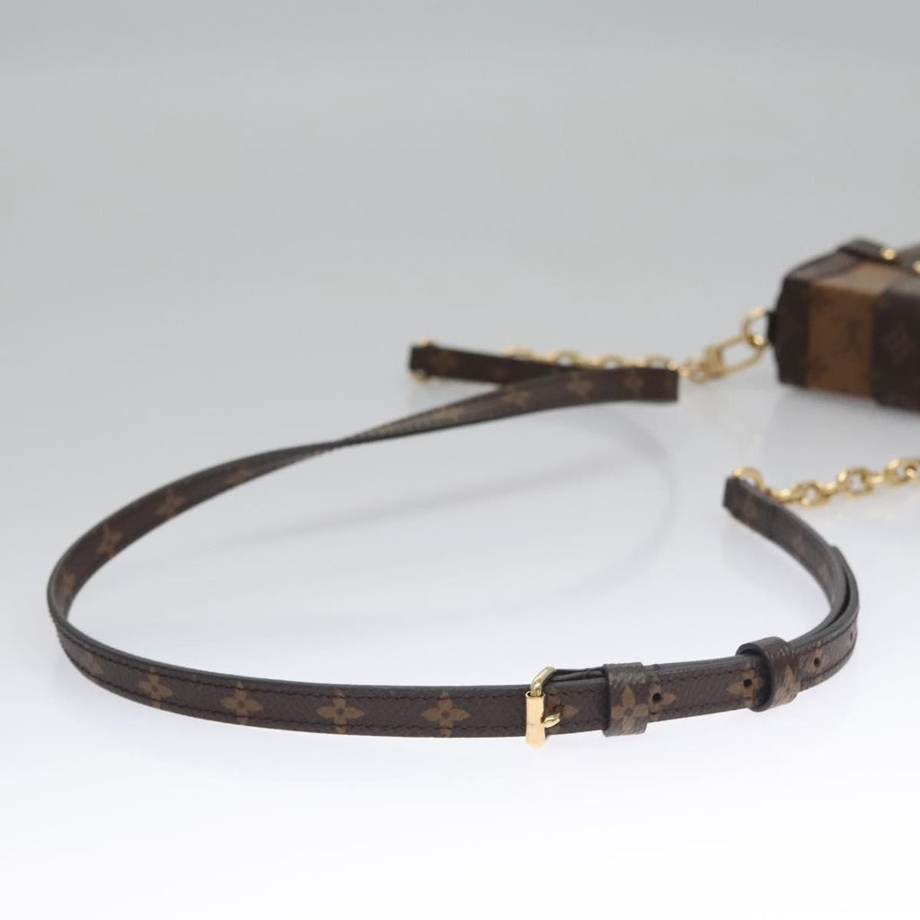 Louis Vuitton Vertical Trunk Pochette Reverse Monogram Canvas Brown Canvas Clutche & Pouche Bag
