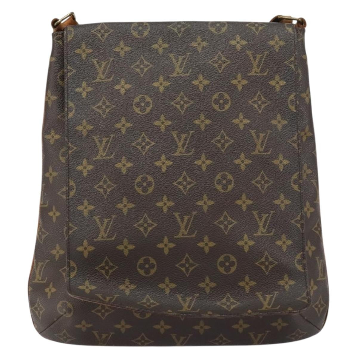 Louis Vuitton Musette Salsa Handbag Monogram Canvas Brown Canvas Shoulder Bag