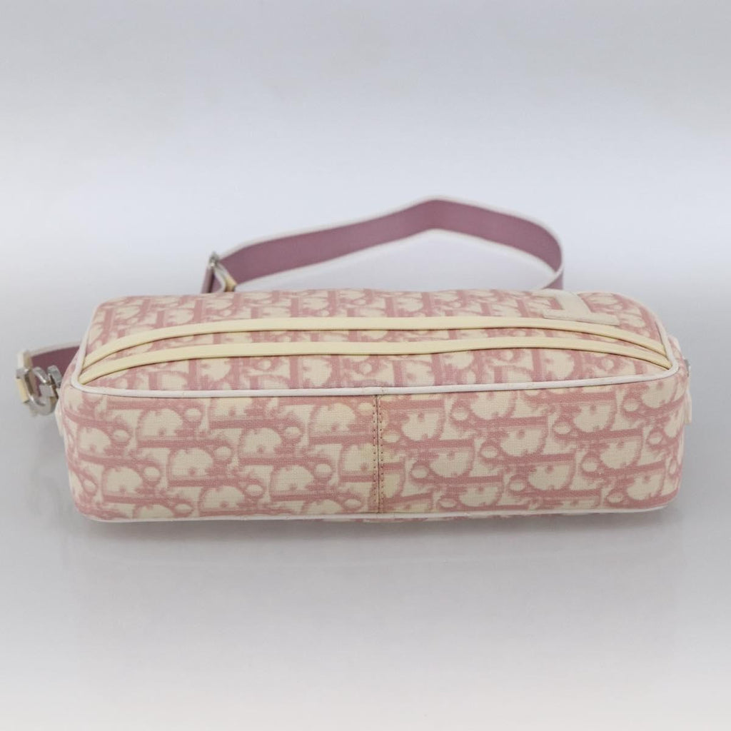 Christian Dior Vintage Crossbody Bag Diorissimo Canvas Pink Canvas Shoulder Bag Bag (Pre-Owned)