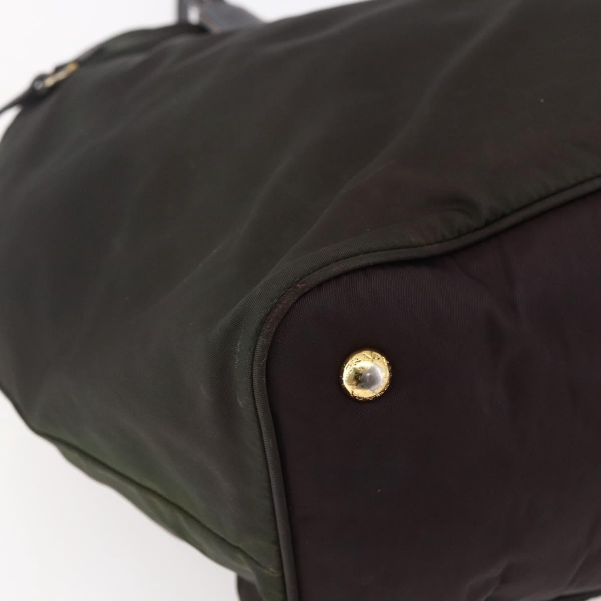 Prada Open Tote Tessuto Khaki Nylon Tote Bag Bag
