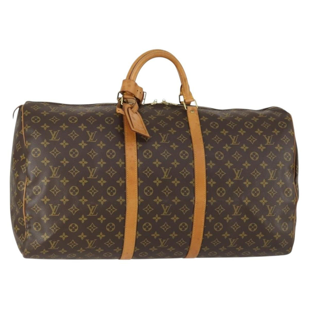 Louis Vuitton Keepall Bag Monogram Canvas Brown Canvas Travel Bag