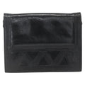 Saint Laurent Vintage Shoulder Bag Leather Black Leather Shoulder Bag Bag (Pre-Owned)