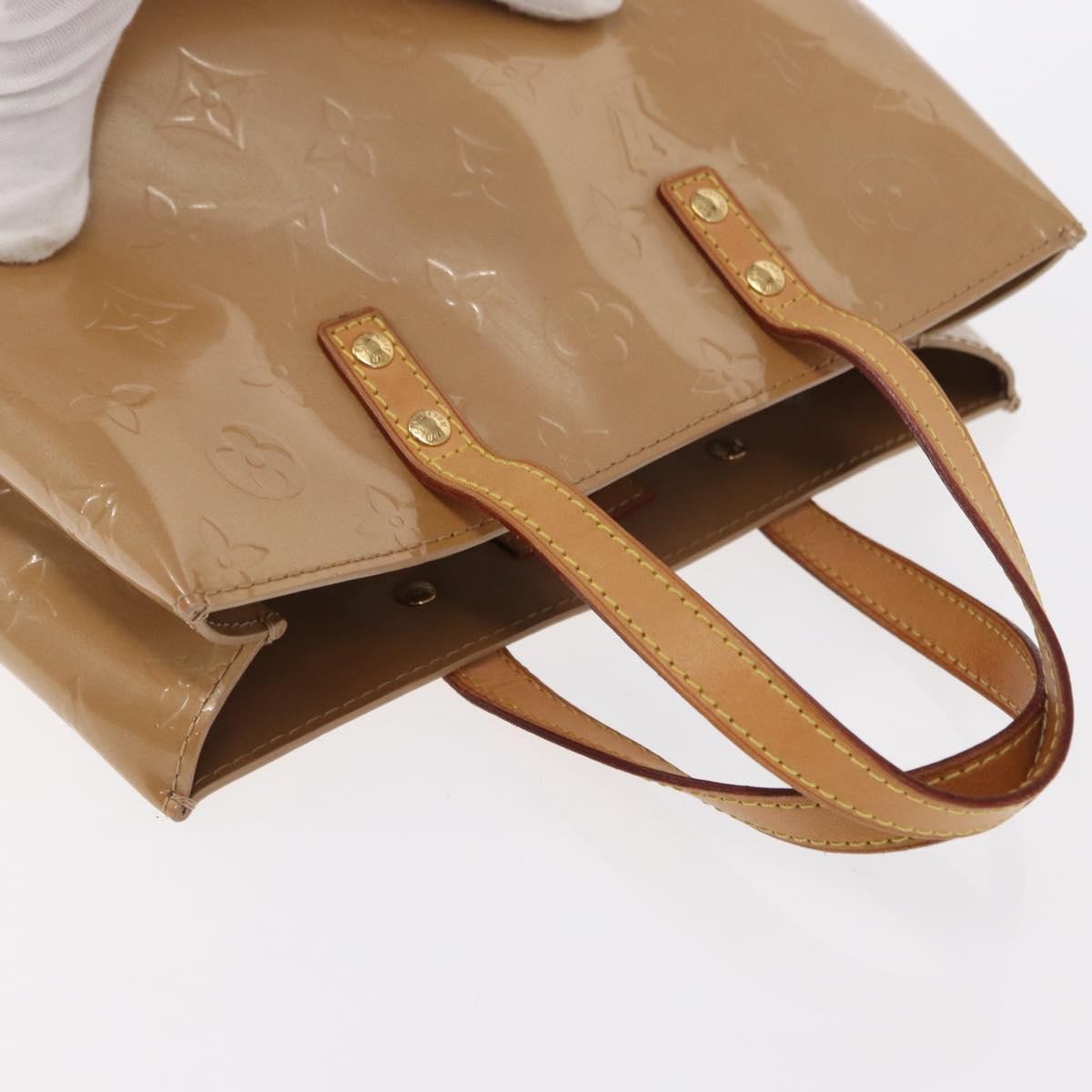 Louis Vuitton Reade Handbag Monogram Vernis Beige Patent_Leather Handbag