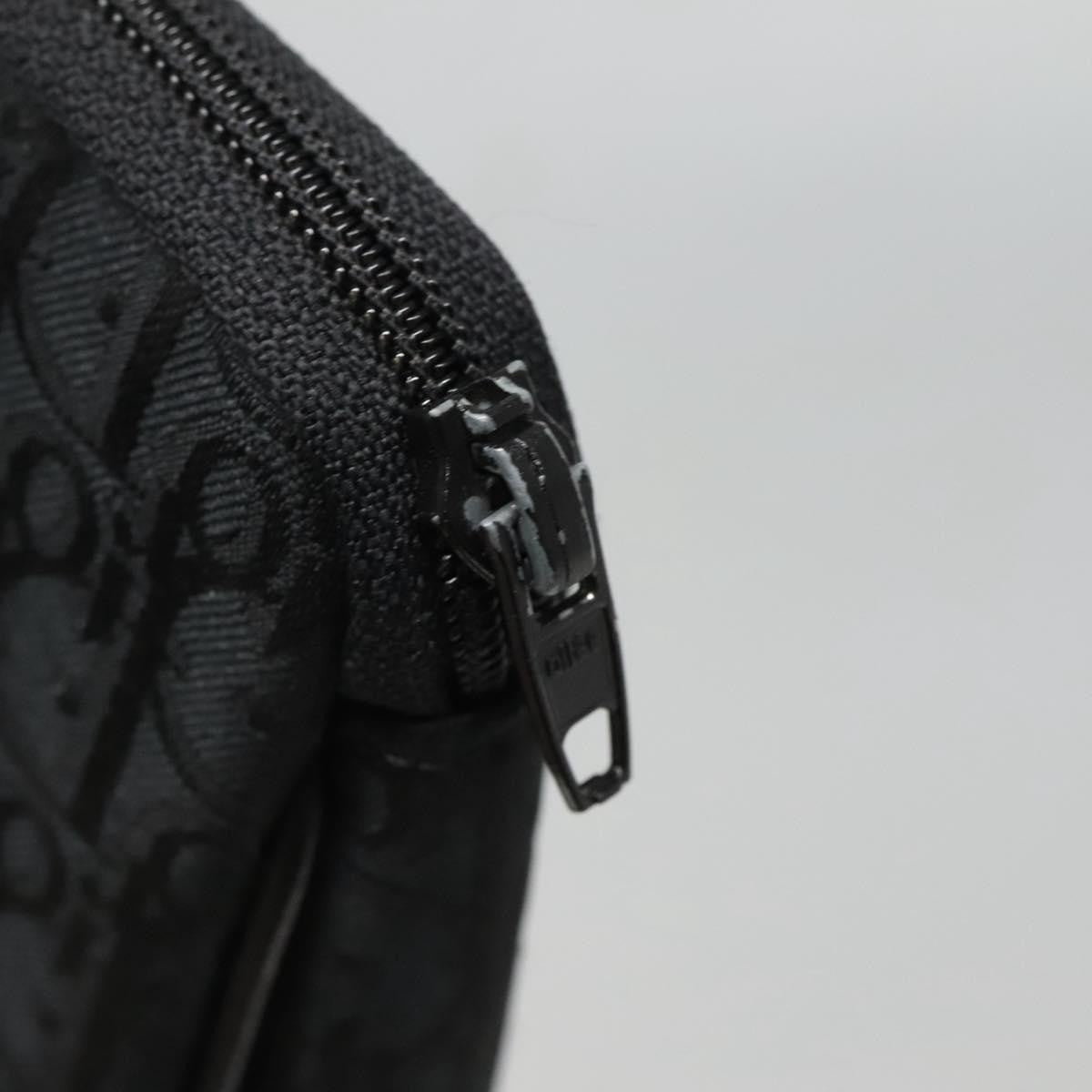 Christian Dior Trotter Pouch Diorissimo Canvas Black Canvas Clutche & Pouche Bag (Pre-Owned)
