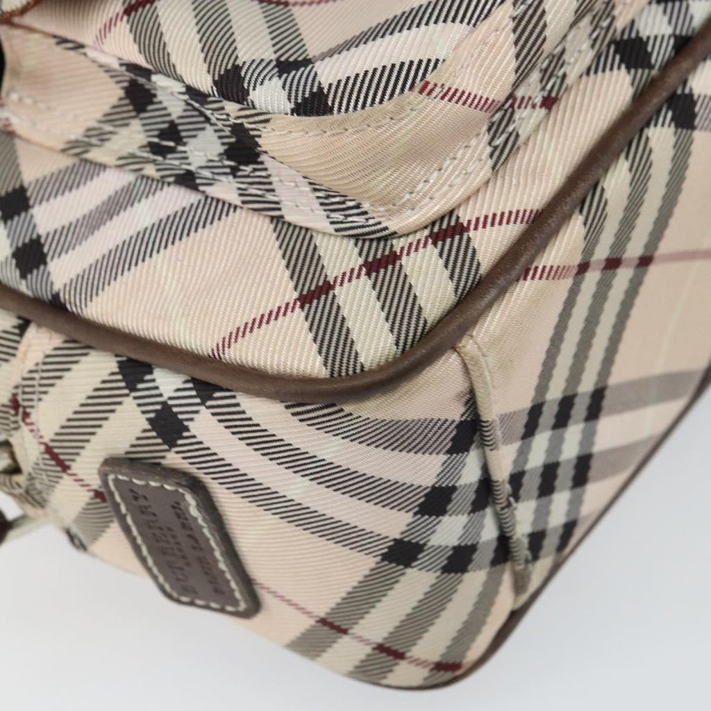 Burberry Nova Check Blue Label Nylon Beige Nylon Shoulder Bag