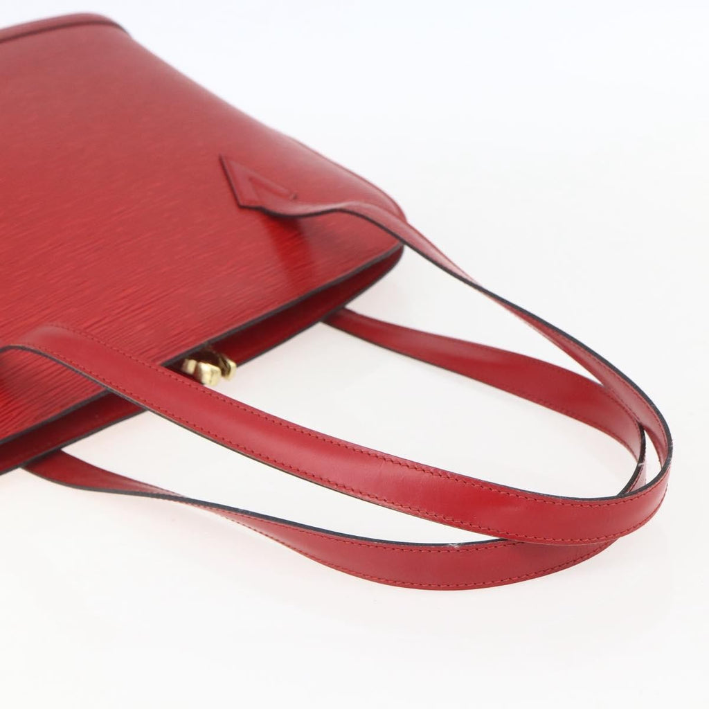 Louis Vuitton Lussac Handbag Epi Leather Red Leather Shoulder Bag