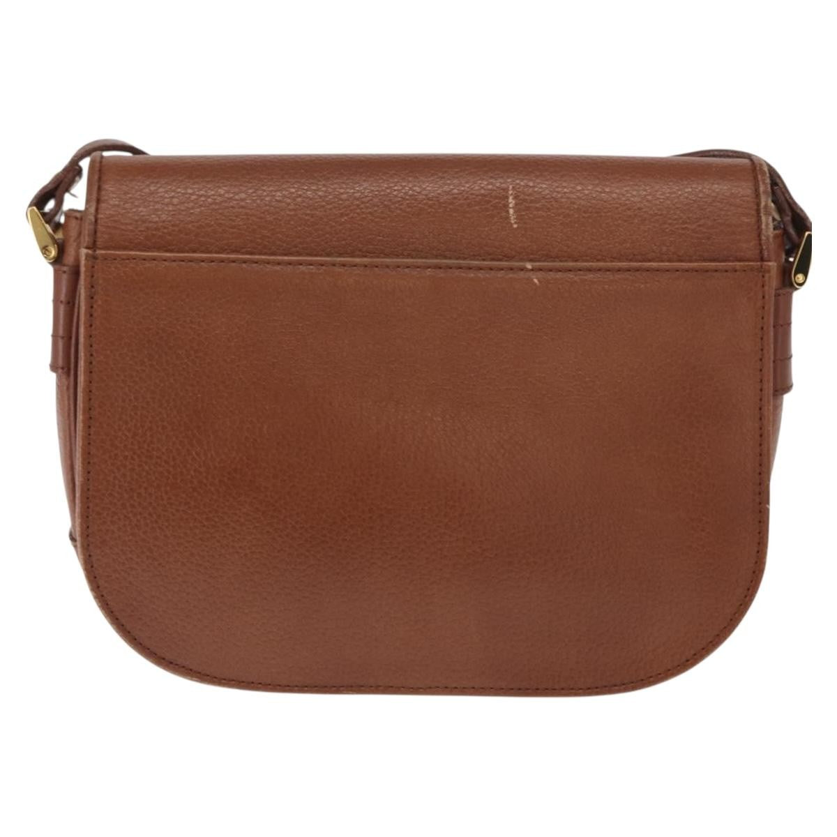 Burberry Vintage Shoulder Bag Leather Brown Leather Shoulder Bag
