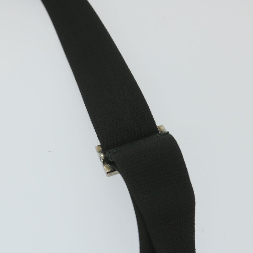 Gucci Vintage Flap Crossbody Bag Nylon Black Nylon Shoulder Bag Bag (Pre-Owned)