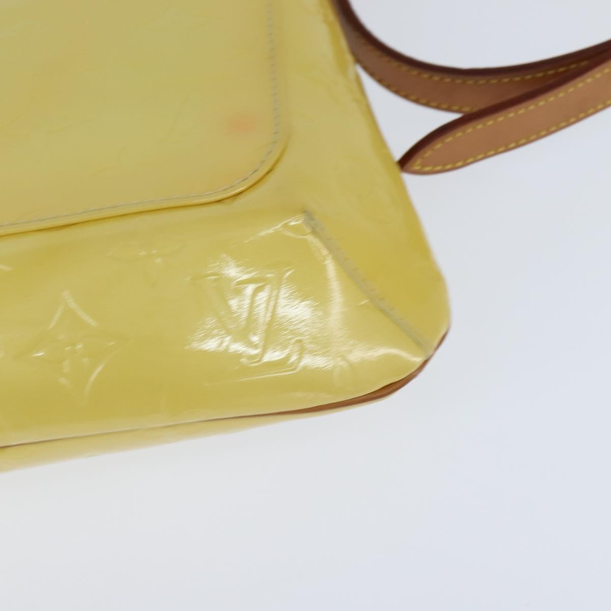 Louis Vuitton Thompson Street Handbag Monogram Vernis Yellow Patent_Leather Shoulder Bag