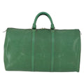 Louis Vuitton Keepall Bag Epi Leather Green Leather Travel Bag