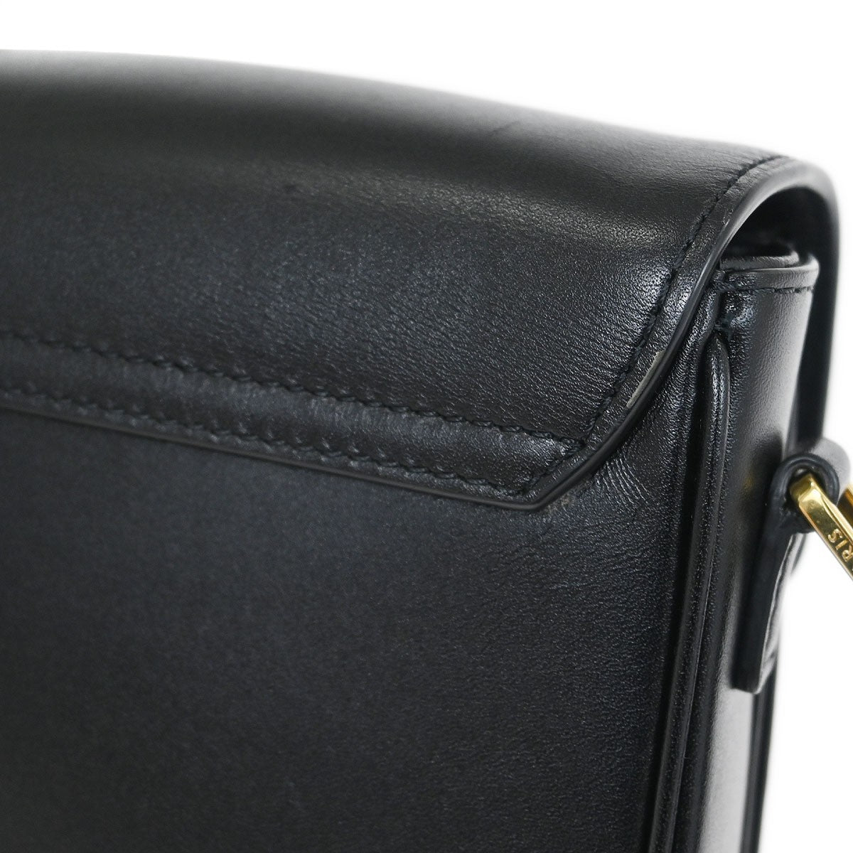 Celine C Bag Leather Small Black Leather Shoulder Bag Bag