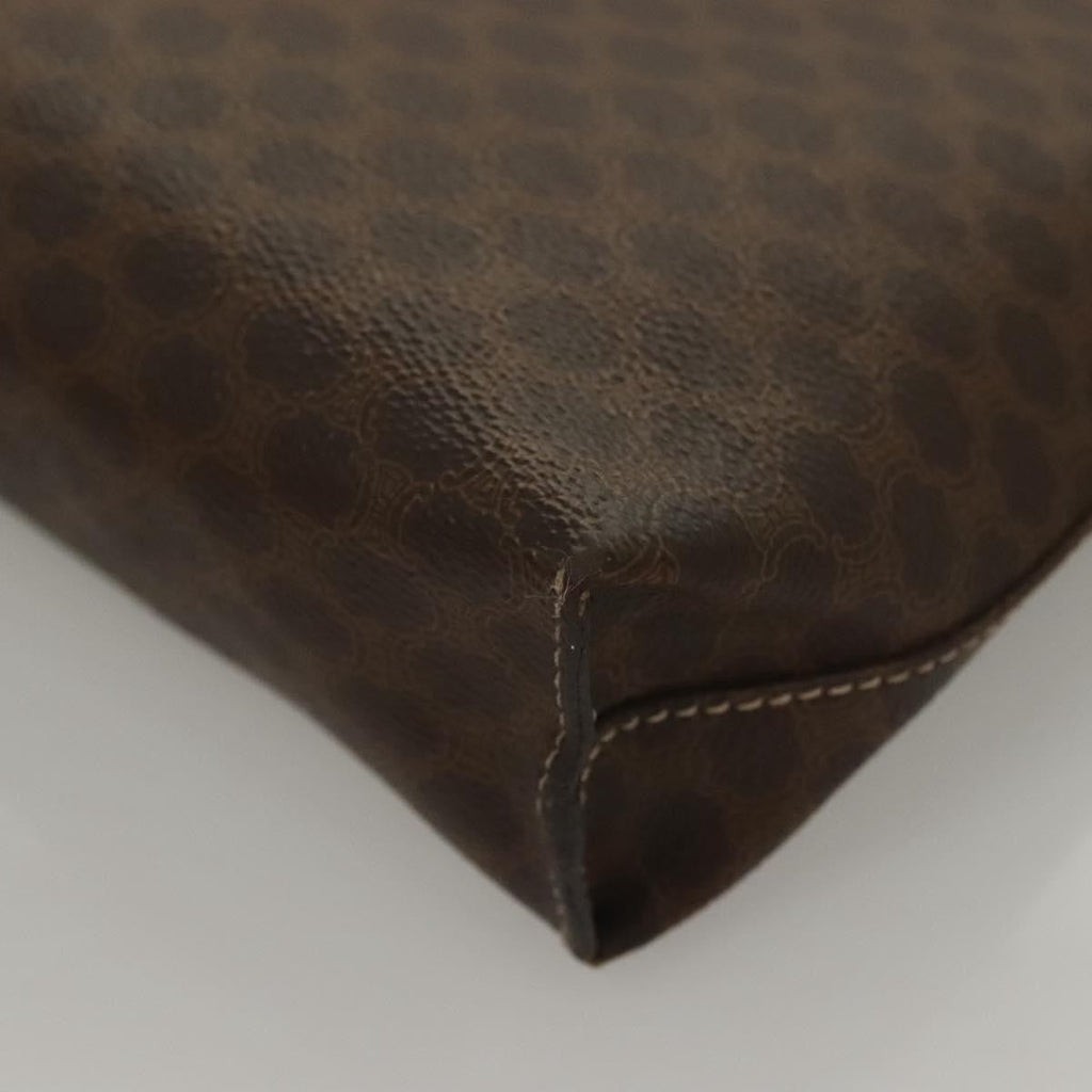 Celine Triomphe Vintage Handbag Macadam Canvas Brown Canvas Bag
