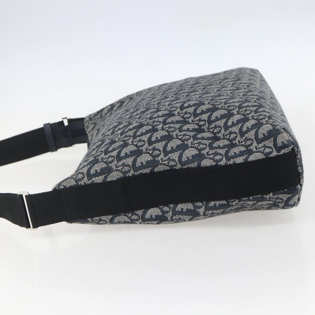 Christian Dior Vintage Trotter Shoulder Bag Canvas Navy Canvas Shoulder Bag Bag (Pre-Owned)