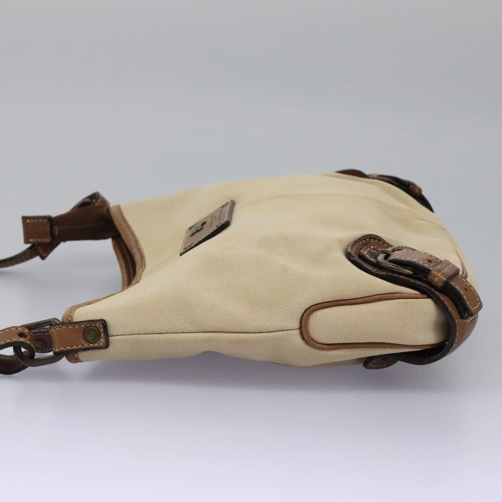 Burberry Blue Label Shoulder Bag Canvas Beige Canvas Shoulder Bag