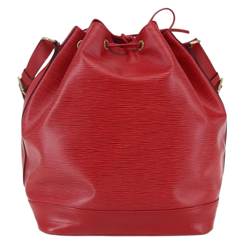 Louis Vuitton Noe Handbag Epi Leather Red Leather Bag