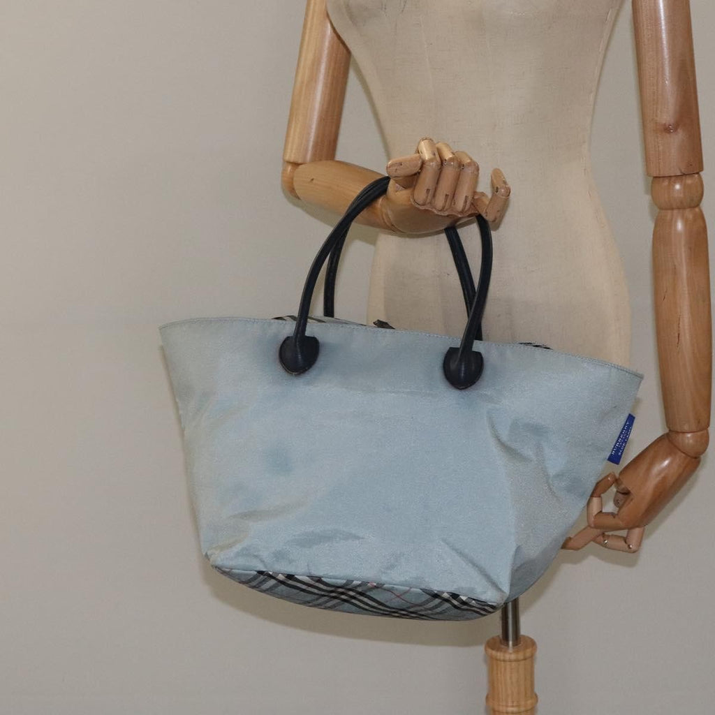 Burberry Nova Check Blue Label Nylon Blue Nylon Handbag