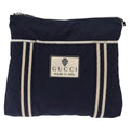 Gucci Vintage Shoulder Bag Nylon Navy Nylon Shoulder Bag Bag (Pre-Owned)