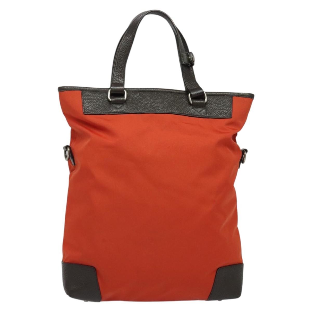Burberry Vintage Tote Bag Nylon Red Nylon Tote Bag