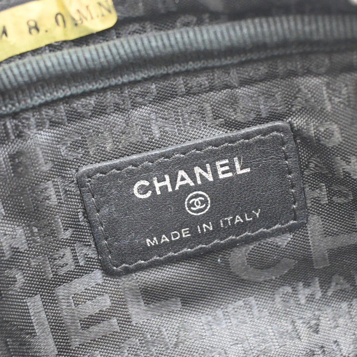 Chanel Chocolate Bar Clutch Nylon Black Nylon Clutche & Pouche Bag