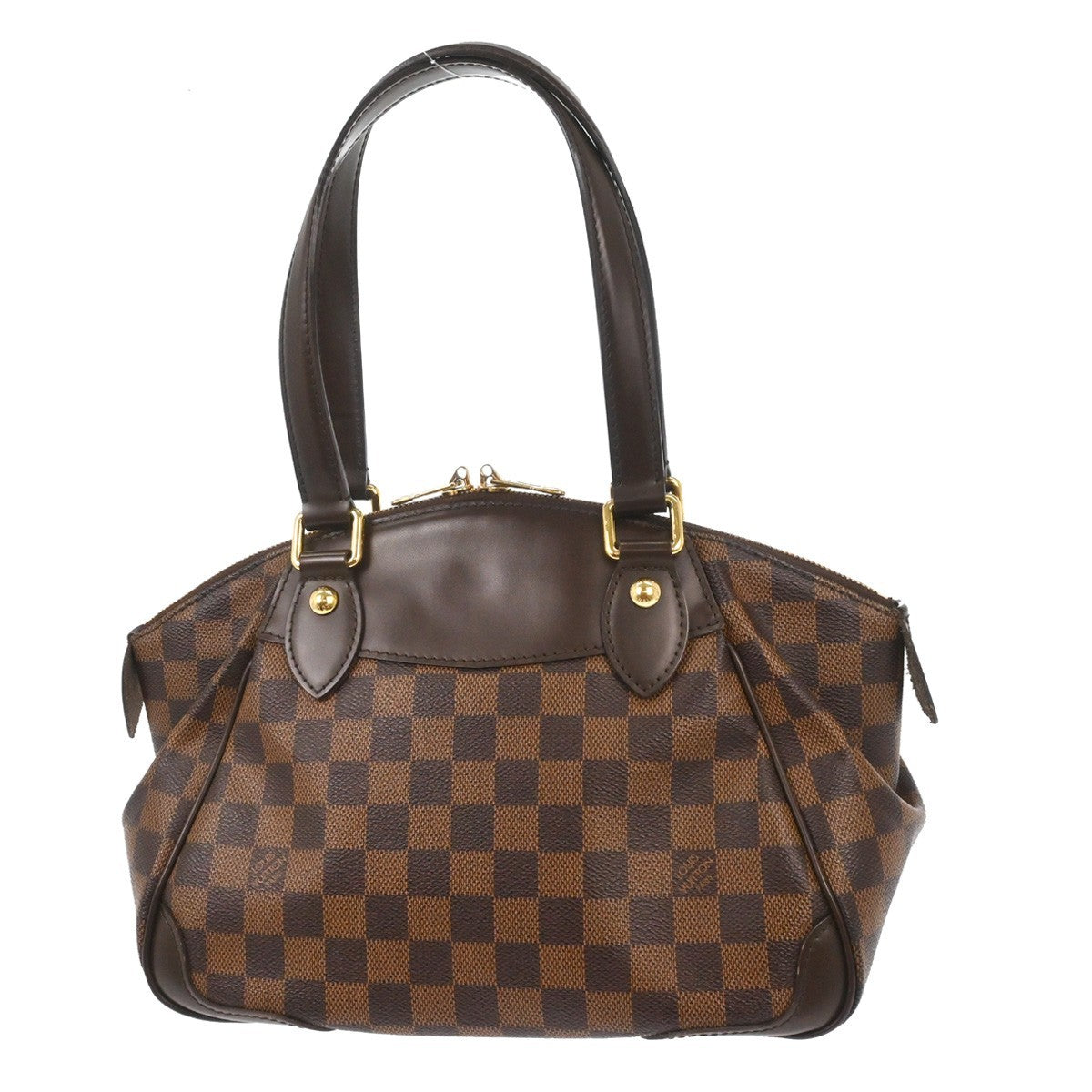 Louis Vuitton Verona Handbag Damier Brown Canvas Handbag