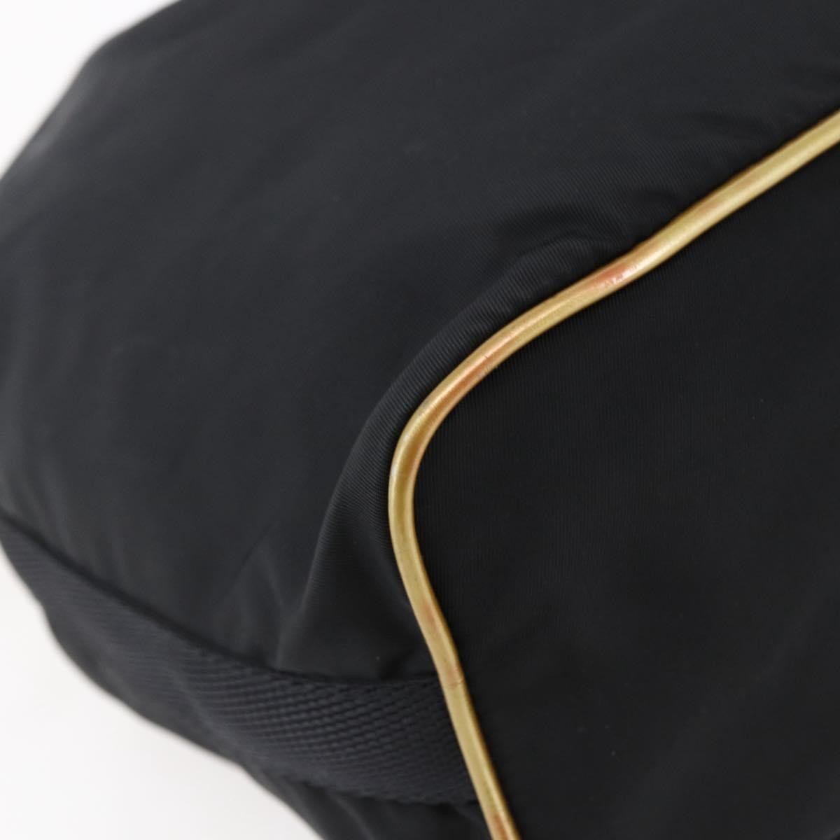 Prada Duet Drawstring Bucket Bag Tessuto Black Nylon Bag