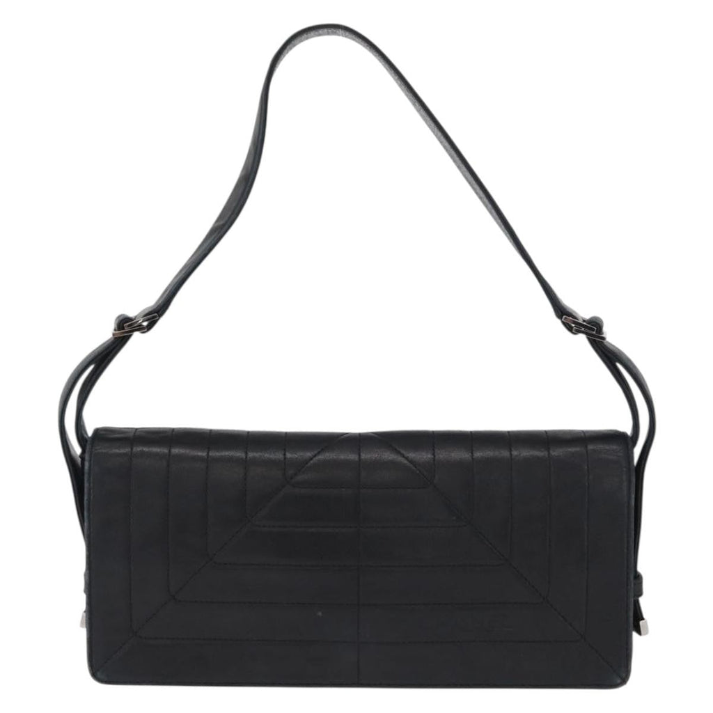 Chanel Vintage Shoulder Bag Leather Black Leather Shoulder Bag Bag