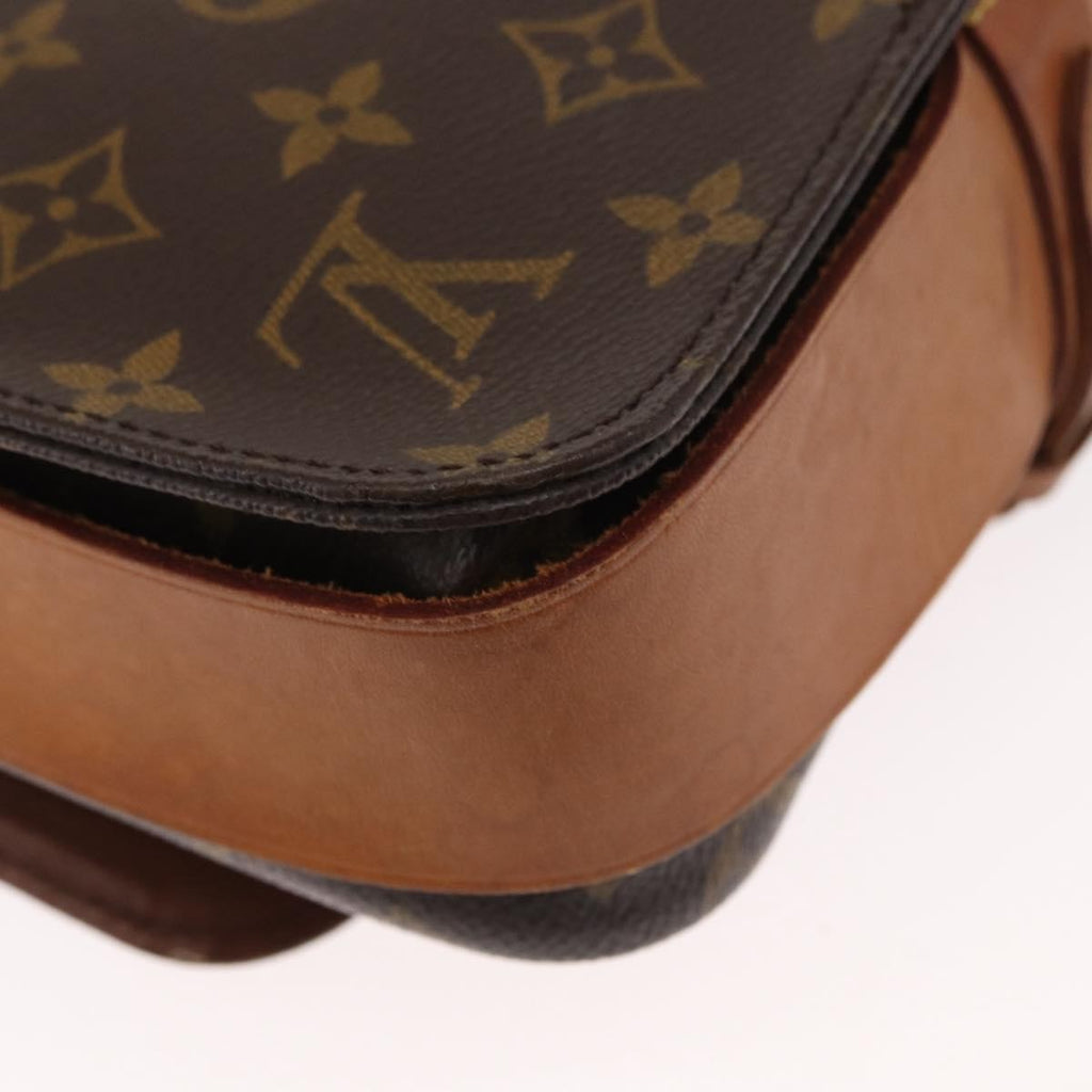 Louis Vuitton Cartouchiere Handbag Monogram Canvas Brown Canvas Shoulder Bag