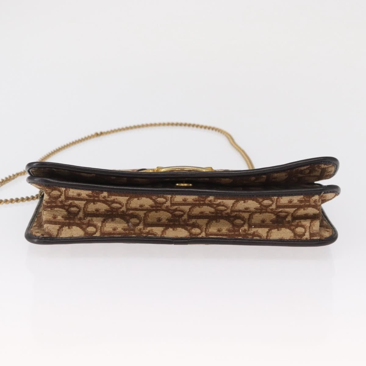 Christian Dior Vintage Trotter Shoulder Bag Canvas Beige Canvas Shoulder Bag Bag (Pre-Owned)