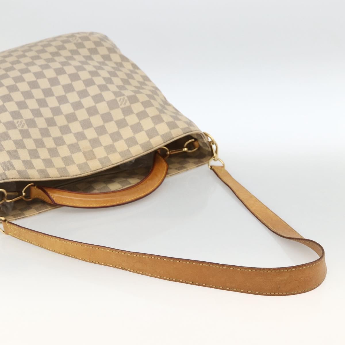 Louis Vuitton Soffi Handbag Damier Beige Canvas Handbag