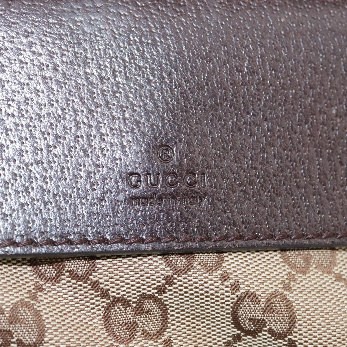 Gucci Double Pocket Web Messenger Gg Canvas Brown Canvas Shoulder Bag Bag (Pre-Owned)