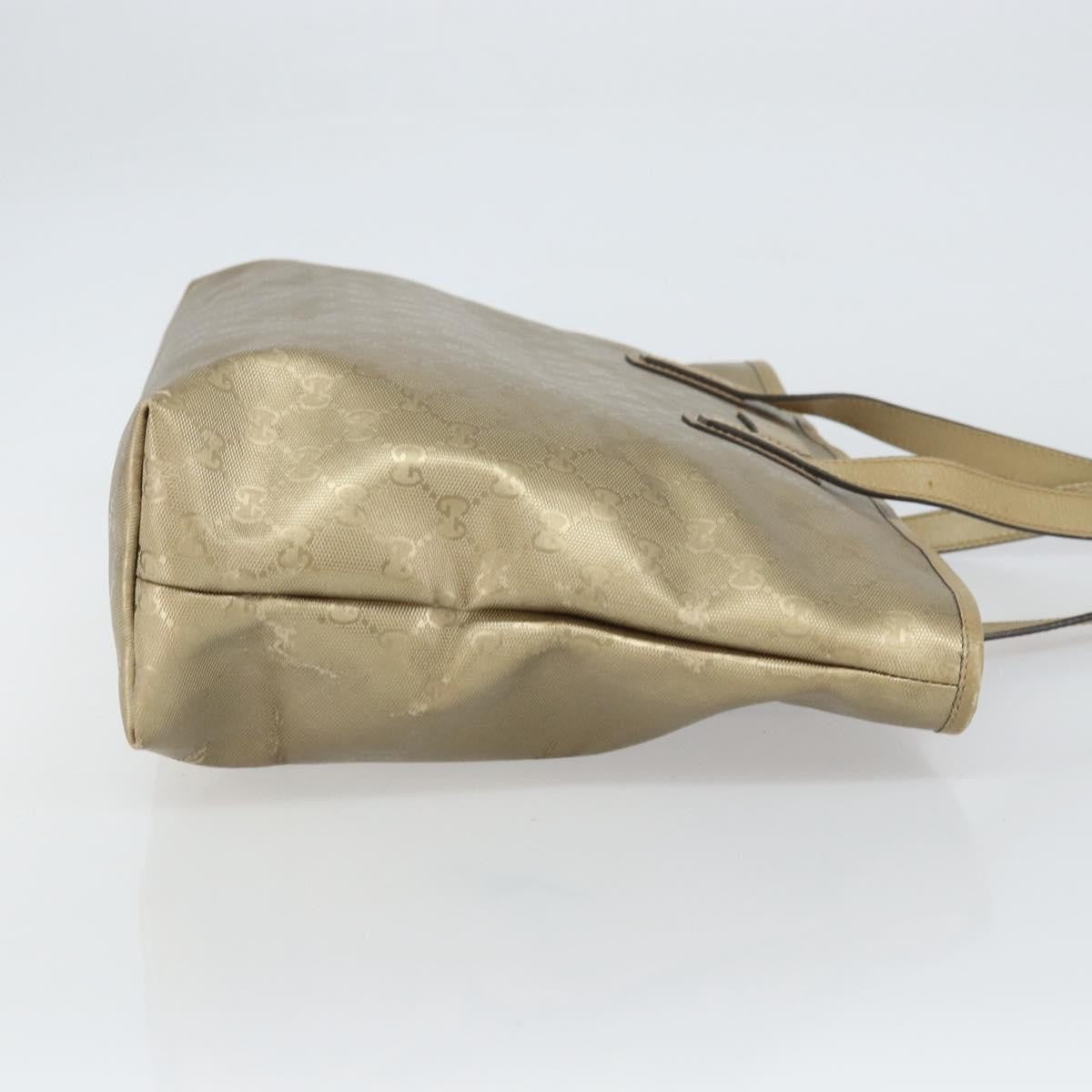 Gucci Plus Tote Gg Imprime Gold Pvc Tote Bag Bag (Pre-Owned)
