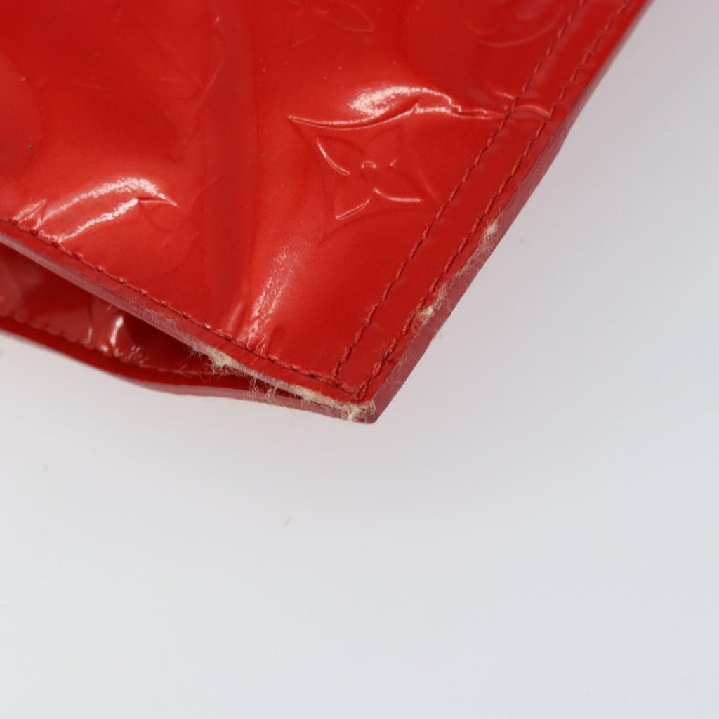 Louis Vuitton Stanton Handbag Monogram Vernis Red Patent_Leather Tote Bag
