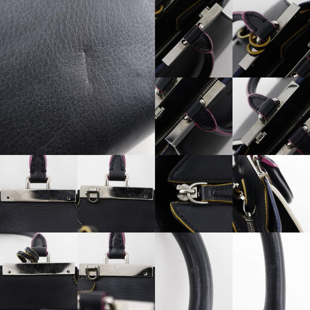 Fendi Petite 3Jours Bag Leather Black Leather Handbag