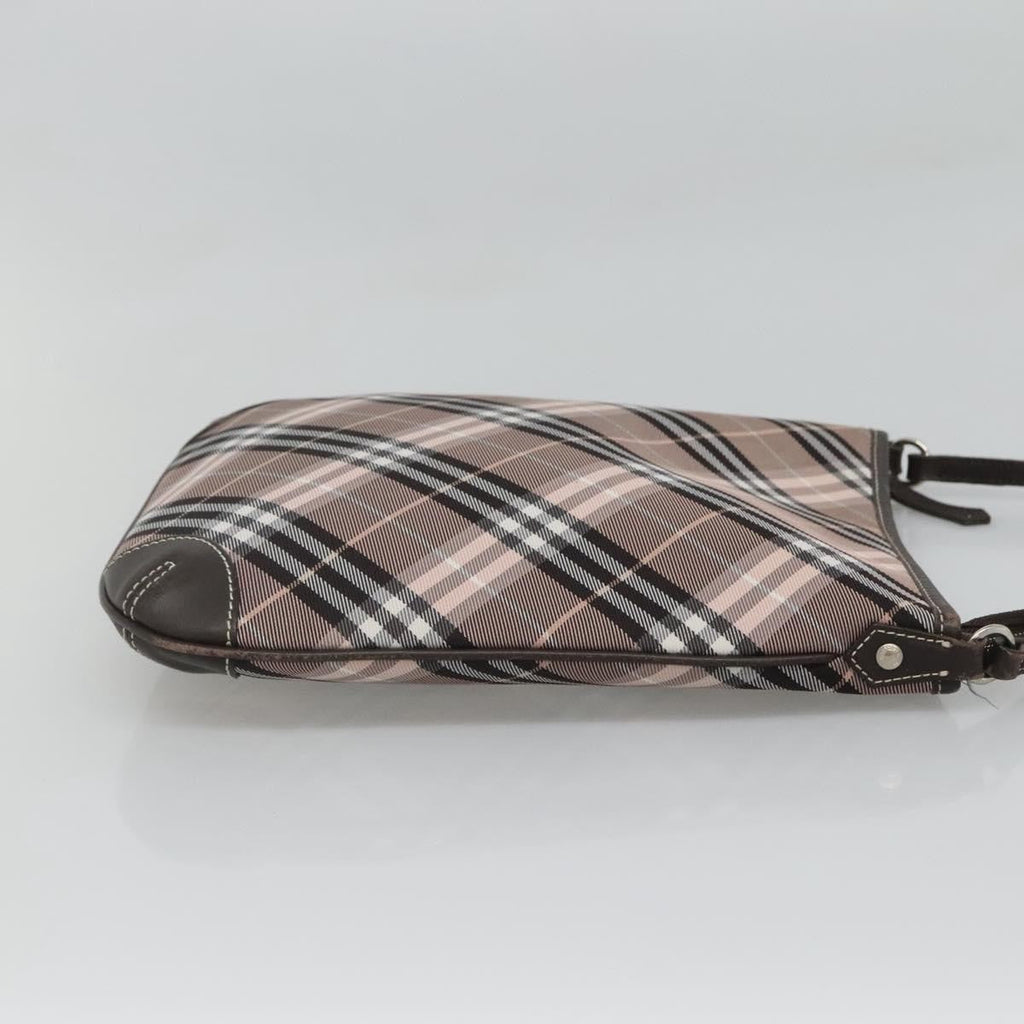 Burberry Nova Check Blue Label Canvas Pink Canvas Shoulder Bag