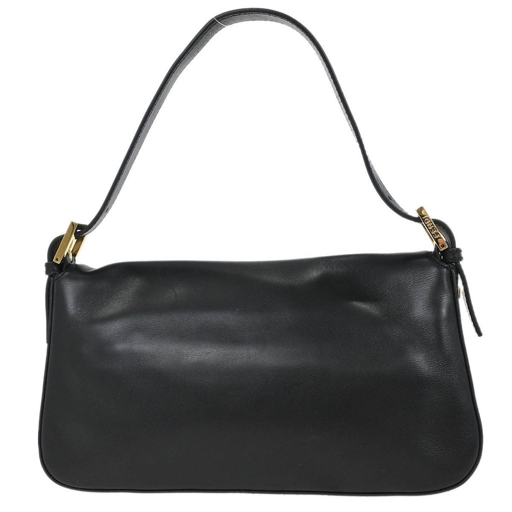 Fendi Baguette Bag Leather Black Leather Shoulder Bag Bag