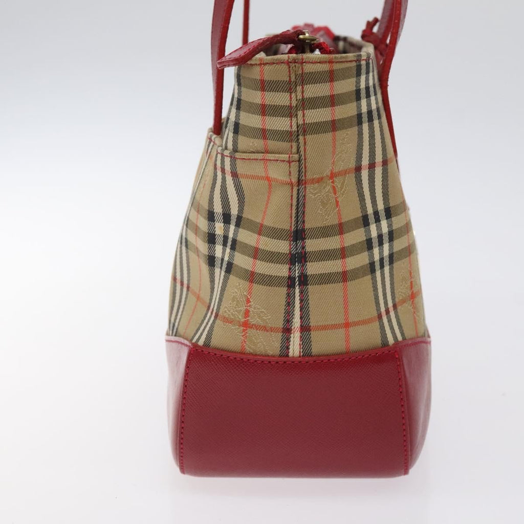 Burberry Nova Check Handbag Nova Check Canvas And Leather Beige Canvas Handbag