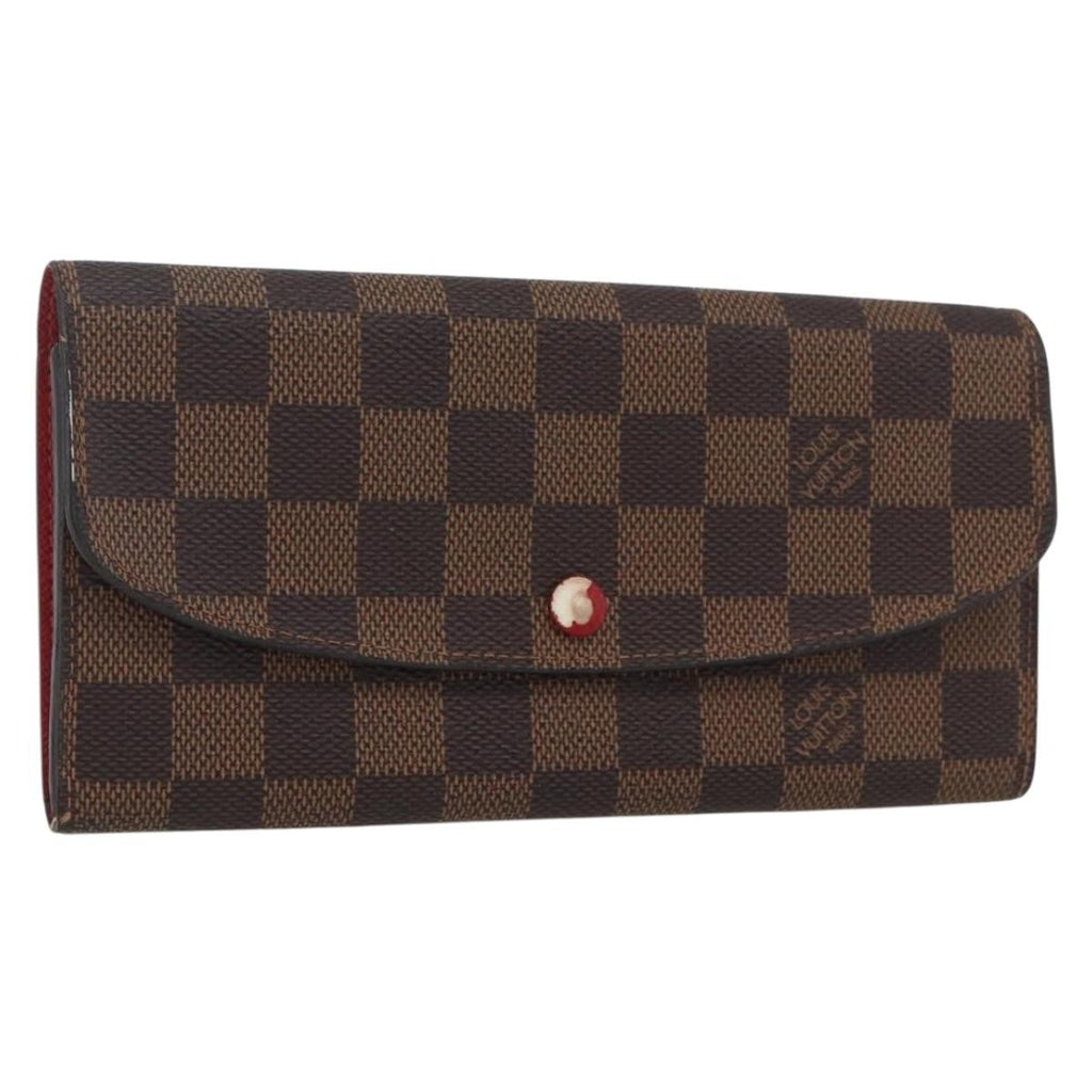 Louis Vuitton Emilie Wallet Damier Brown Canvas Wallets Accessory