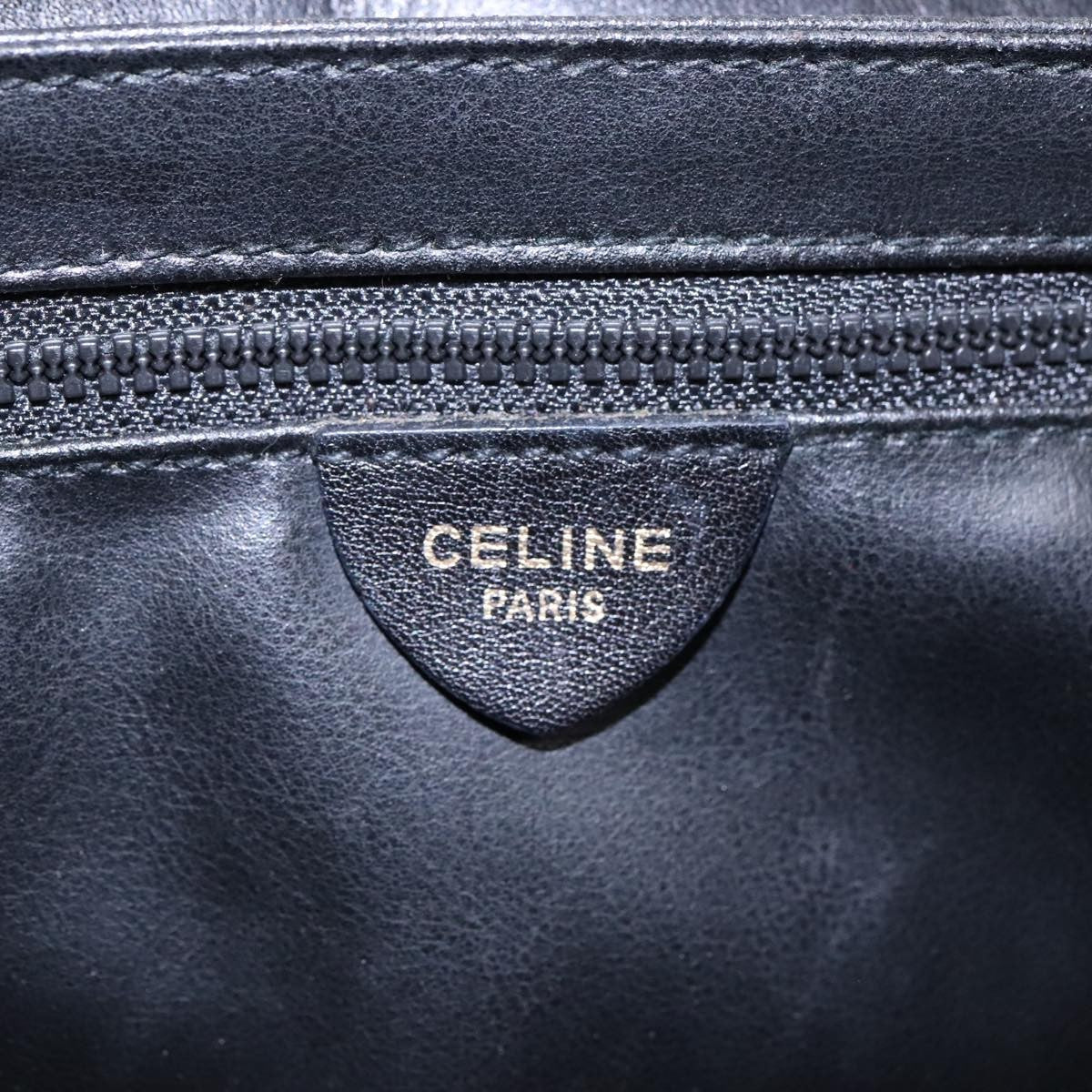 Celine Vintage Shoulder Bag Leather Black Leather Shoulder Bag Bag