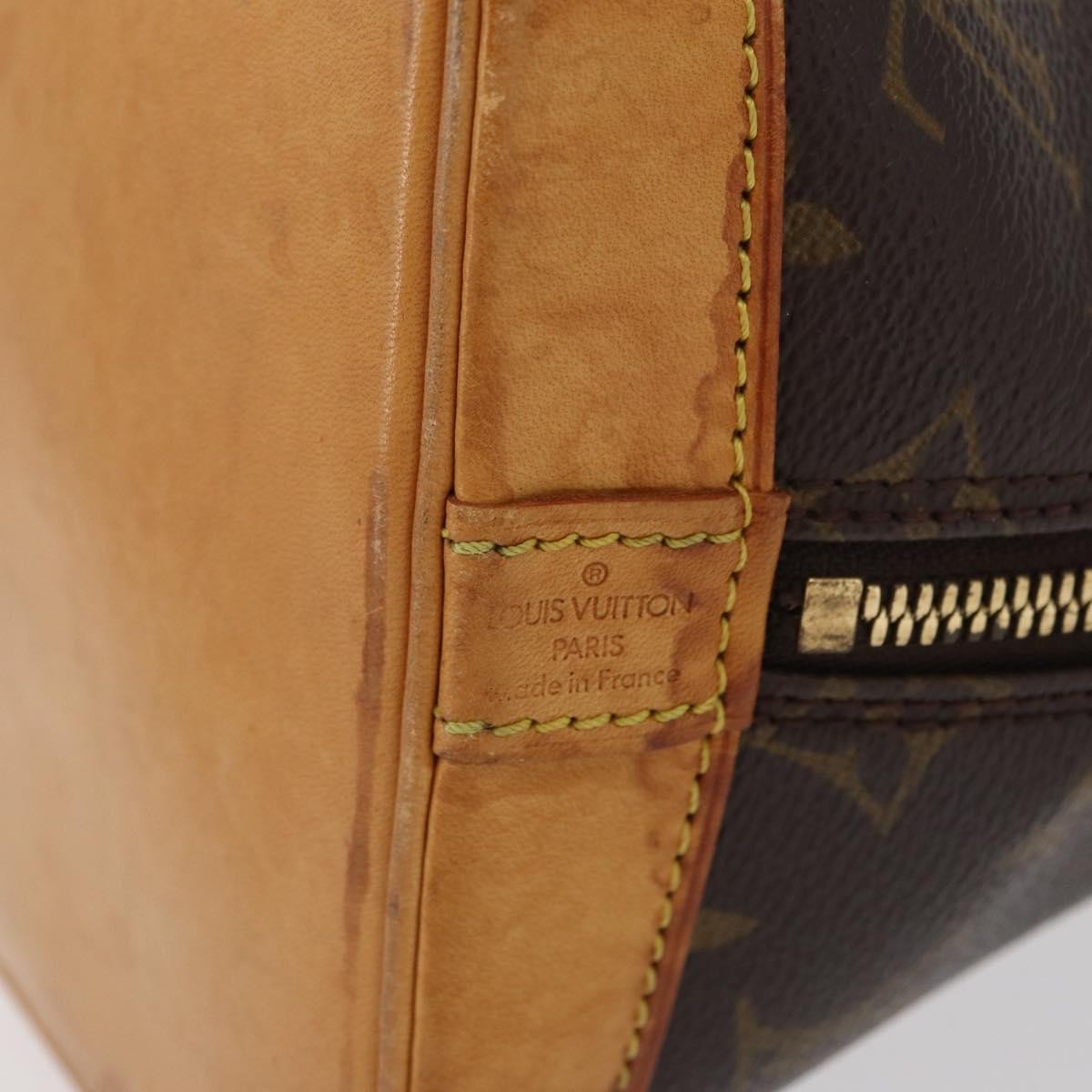 Louis Vuitton Alma Handbag Monogram Canvas Brown Canvas Handbag