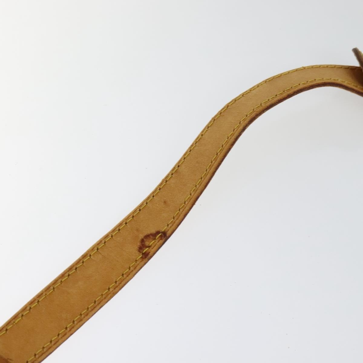 Louis Vuitton Adjustable Shoulder Strap Vachetta Leather Beige Leather Straps Accessory