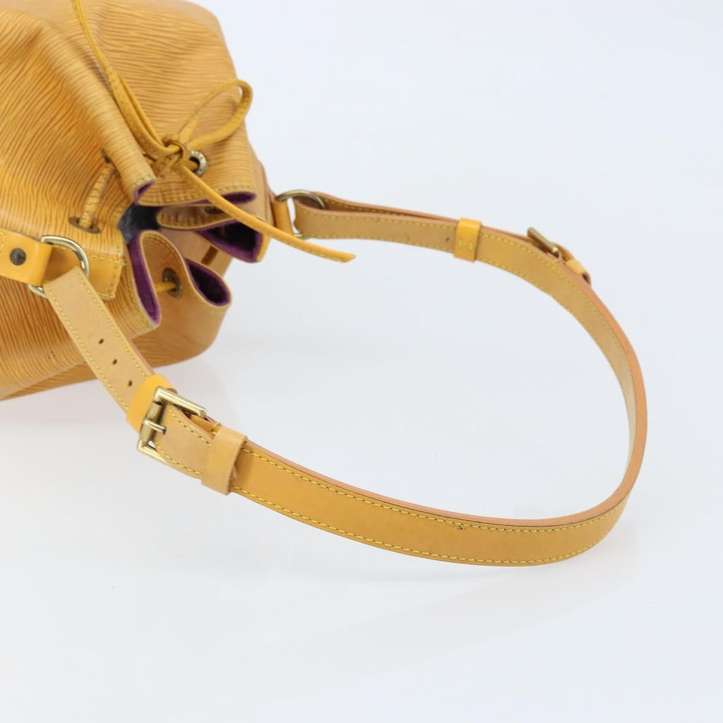 Louis Vuitton Petit Noe Nm Handbag Epi Leather Yellow Leather Shoulder Bag