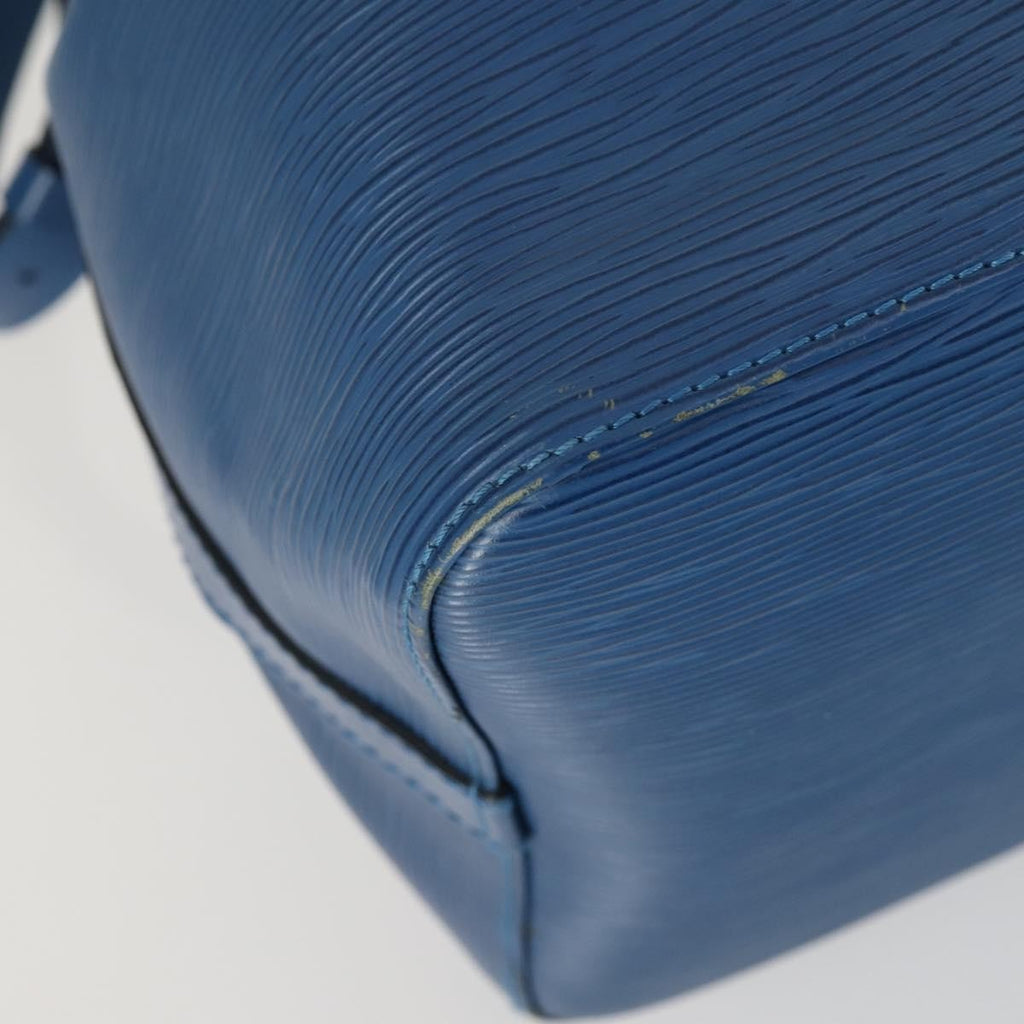 Louis Vuitton Petit Noe Handbag Epi Leather Blue Leather Shoulder Bag