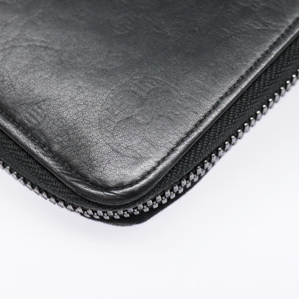 Louis Vuitton Zippy Wallet Vertical Monogram Shadow Leather Black Leather Wallets Accessory