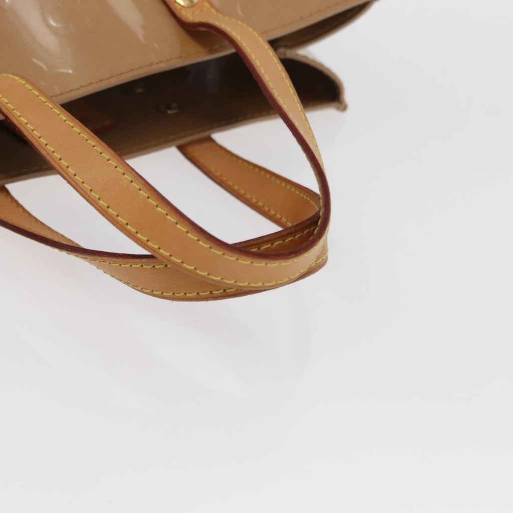 Louis Vuitton Reade Handbag Monogram Vernis Beige Patent_Leather Handbag