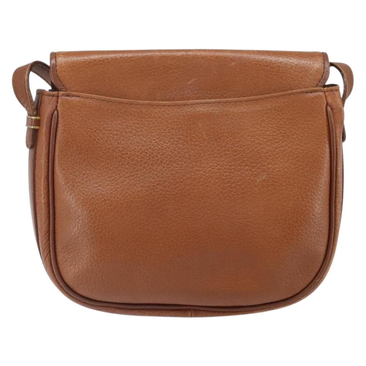 Burberry Vintage Shoulder Bag Leather Brown Leather Shoulder Bag