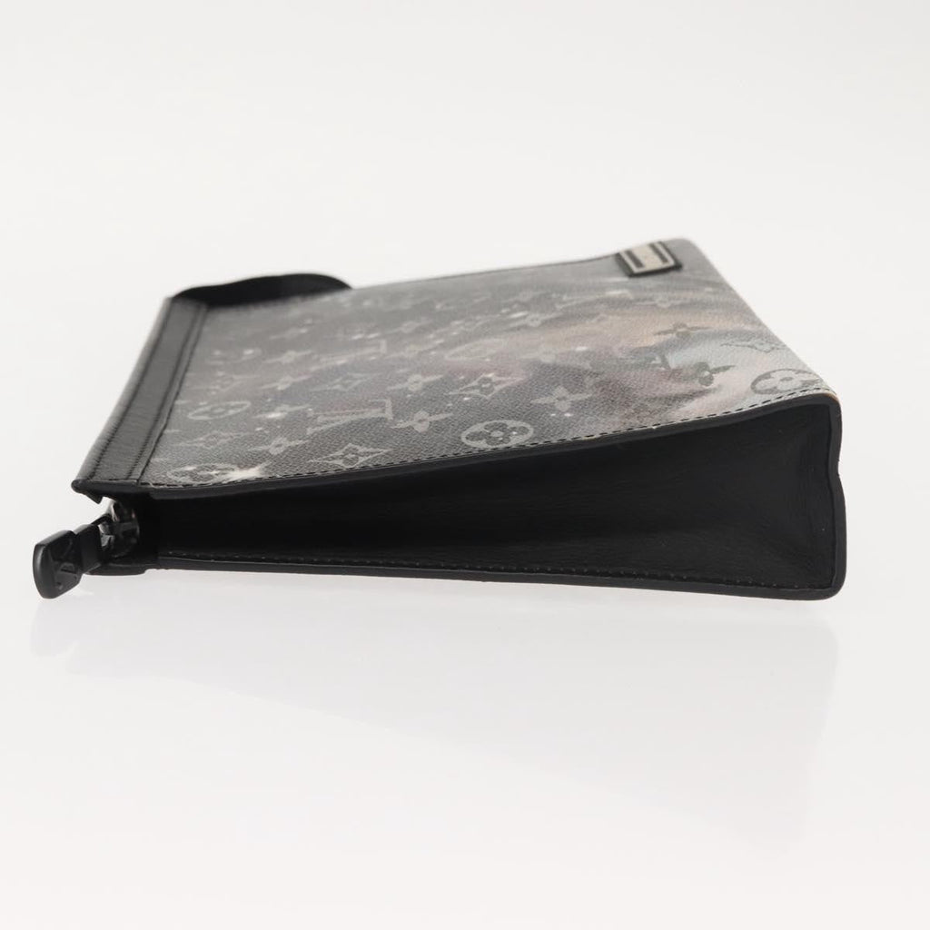 Louis Vuitton Pochette Voyage Monogram Eclipse Canvas Gray Canvas Clutche & Pouche Bag