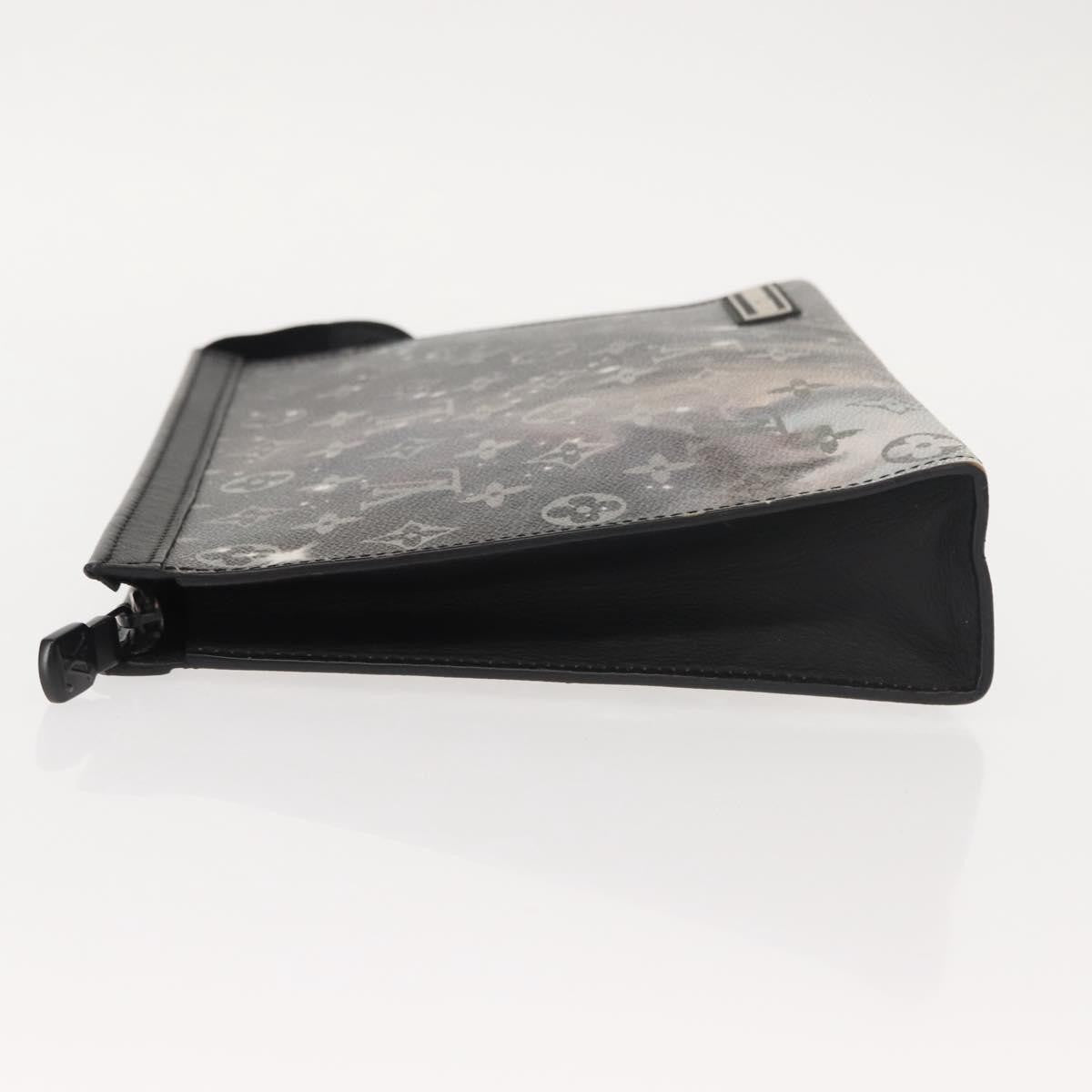 Louis Vuitton Pochette Voyage Monogram Eclipse Canvas Gray Canvas Clutche & Pouche Bag