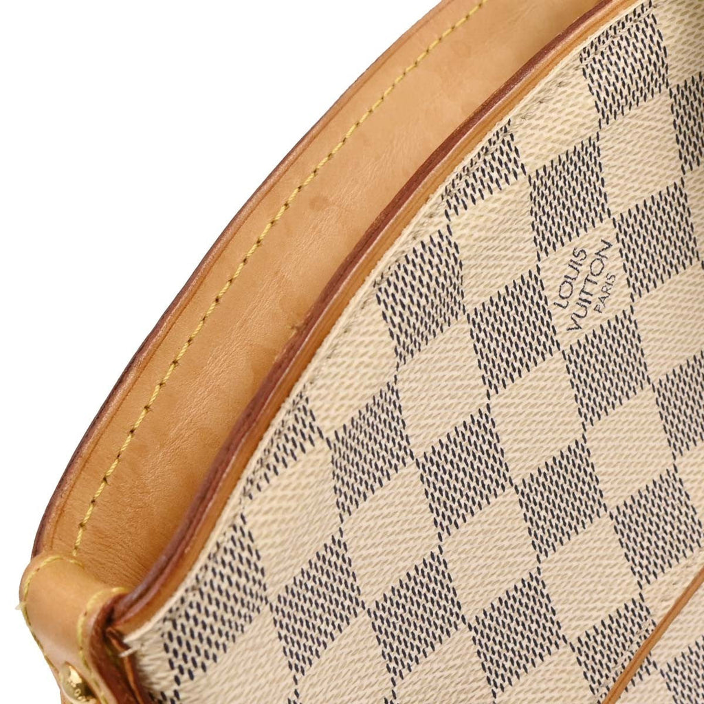 Louis Vuitton Pampelonne Handbag Damier White Canvas Tote Bag