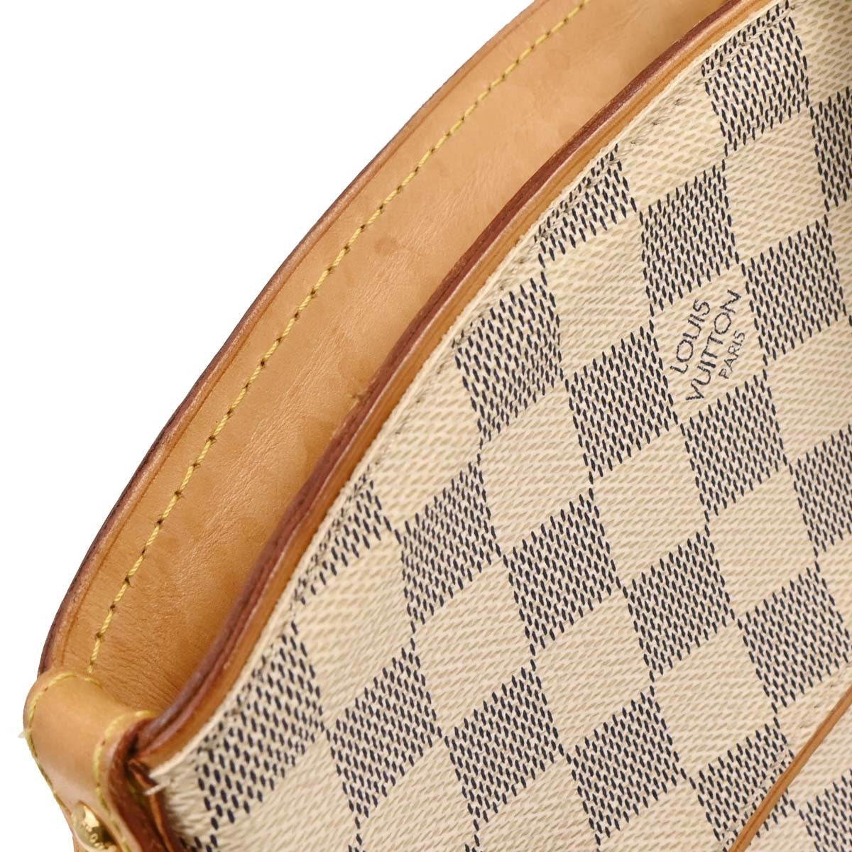 Louis Vuitton Pampelonne Handbag Damier White Canvas Tote Bag